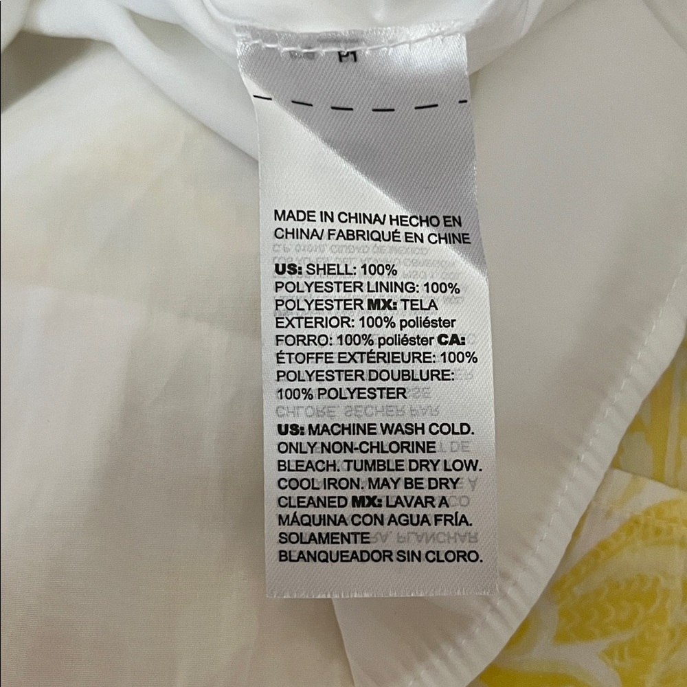 Chico's Yellow and White Long Sleeve Maxi Dress - Picture 7 of 7